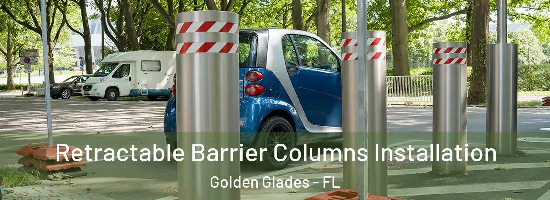  Retractable Barrier Columns Installation Golden Glades - FL